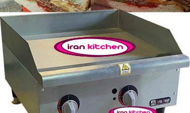 گریل صنعتی کروم مدل ۶۰ سانتی متر تخت روغنی