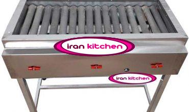 کباب پز گازی یک متری طرح بوتان با دهنه 40 سانتی متری