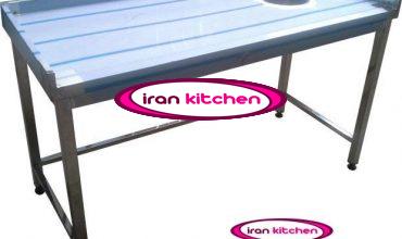 میز استیل صنعتی برنج پاک کنی
