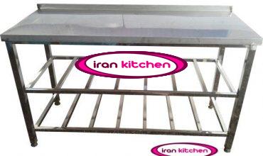 میزکار صنعتی رویه نگیر دو طبقه پاتروکی