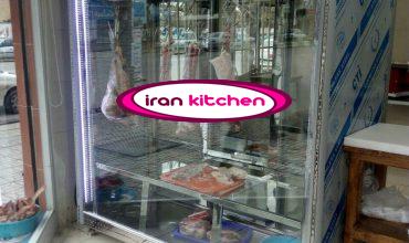 یخچال قصابی 2 متری استیل دارای آویز
