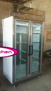 یخچال مغازه ایستاده ۲ درب استیل