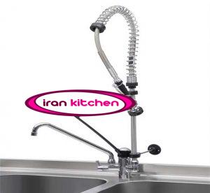 شیر شاور صنعتی تمام استیل دارای دو خروجی مجزا