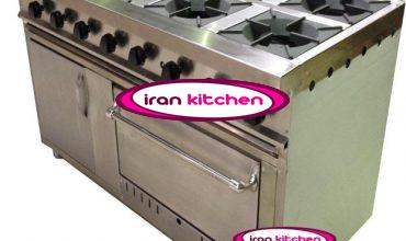 فر اغذیه رستوران ایتالیایی نه کاره دارای گریل گاز