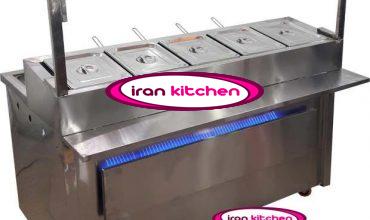 فر سلف سرویس دارای پیشخوان و چهار سرخکن