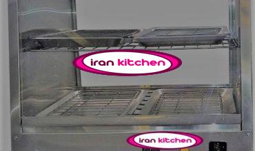 گرمکن شیشه ای فست فودی دیسپلی مرغ سوخاری رومیزی با کیفیت بالا