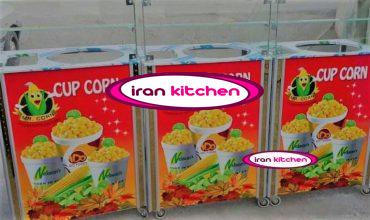 میز دستگاه پخت ذرت مکزیکی استیل و چوبی با کیفیت عالی