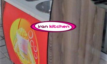 دستگاه ذرت مکزیکی دارای بدنه استیل و چوب و شیشه خم
