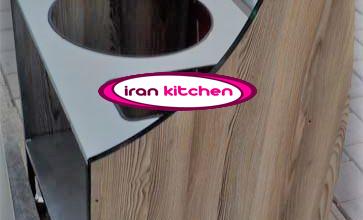 دستگاه ذرت مکزیکی دارای بدنه استیل و چوب و شیشه خم
