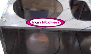 دستگاه ذرت مکزیکی دارای بدنه استیل و رف شیشه با کیفیت عالی