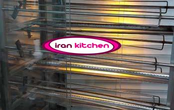 دستگاه جوجه گردان دارای 12 سیخ استیل و دارای نور هالوژن