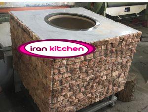 تنور گلی متحرک با نمای آجر نسوز