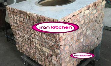 تنور گلی متحرک با نمای آجر نسوز