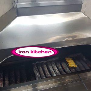 کباب پز گازی تمام استیل ۱٫۵ متری