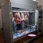 یخچال ایستاده قصابی استیل 180 سانتی متری