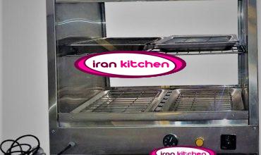 گرمکن شیشه ای فست فود مرغ سوخاری رو میزی با کیفیت بسیار بالا