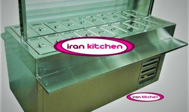 تاپینگ سرد به صورت سلف سرویس برای ساندویچی پیتزایی
