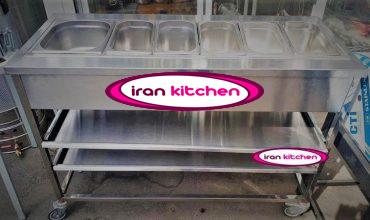 تاپینگ خشک بدون یخچال دارای شش لگن و چرخ