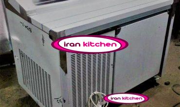 تاپینگ پیتزا دارای 7 لگن با پیشخوان رف و شیشه