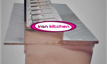 تاپینگ ساندویچی و فلافلی سلف سرویس دارای 8 لگن با رف و شیشه