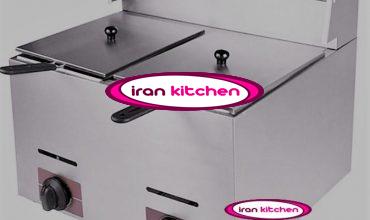 سرخ کن رومیزی دارای دو لگن 5/5 لیتری و گازی