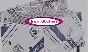 سرخ کن صنعتی دو لگنه رومیزی گازی