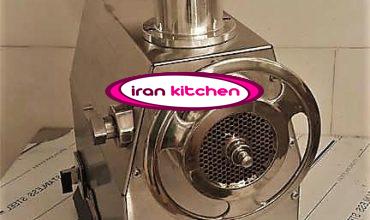 چرخ گوشت رومیزی گیربکسی دهنه 32 و دارای گلویی متحرک