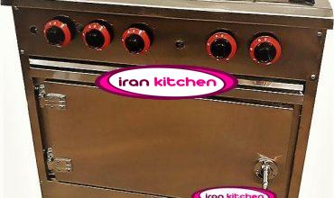 اجاق گاز نیم گریل فست فودی با کیفیت بسیار بالا