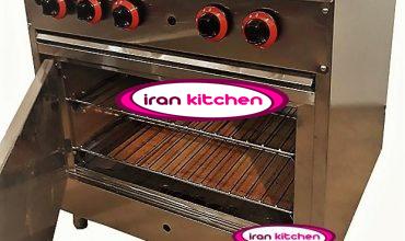 اجاق گاز نیم گریل فست فودی با کیفیت بسیار بالا