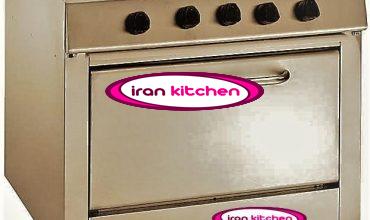 اجاق گاز صنعتی دارای چهار شعله و فر با کیفیت بسیار بالا