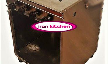 اجاق گاز دارای چهار شعله و کابین و دارای شعله با روکش لعابی و با کیفیت بسیار بالا