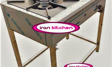 اجاق گاز دارای دو شعله و پایه و رویه از جنس استیل با کیفیت بسیار بالا