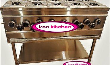 اجاق گاز کته پز دارای 15 شعله با کیفیت بسیار بالا